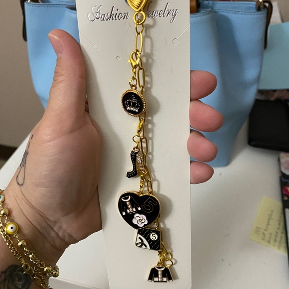 Jewelry Handmade Paperclip Bracelet With Charms Poshmark